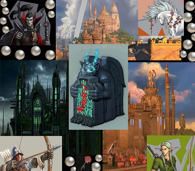 Вот такие вот в Heroes 5 замки и вот такие монстры.  Перейти в раздел посвященный  Героям Меча и Магии 5